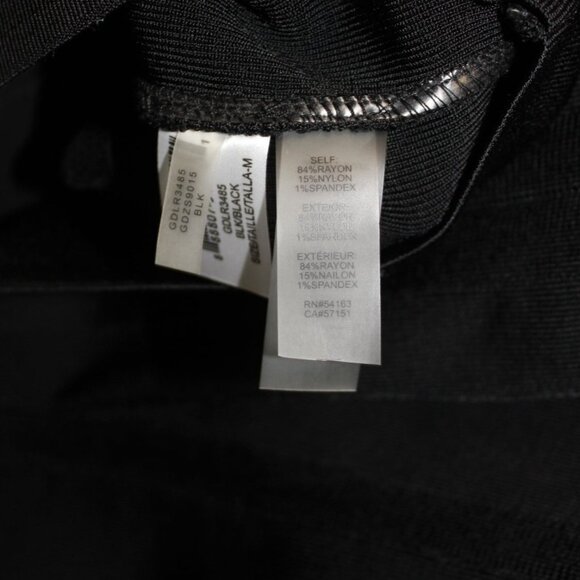 NWT Guess Los Angeles Size M Little Black Dress Bandage Bodycon GDLR3485 - Picture 11 of 14